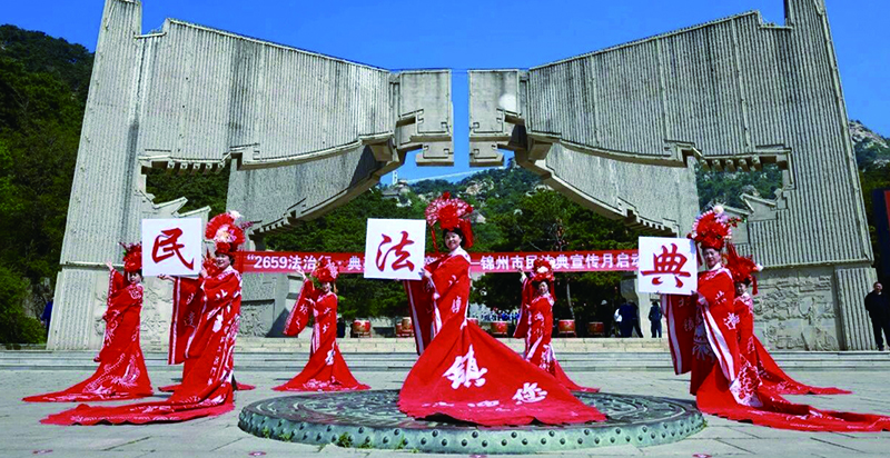 錦州，法治文化表演現(xiàn)場。