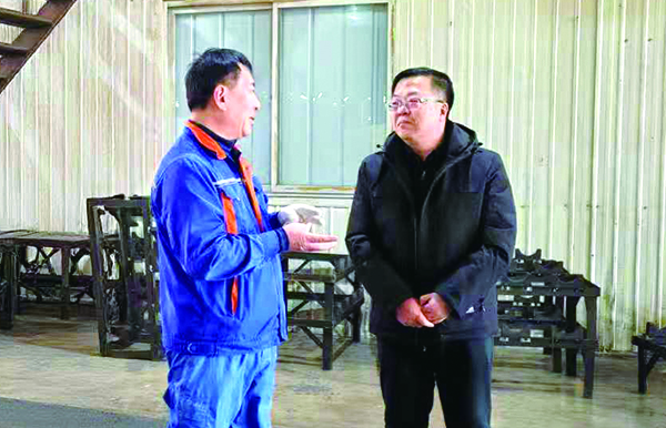 何淼到企業(yè)走訪